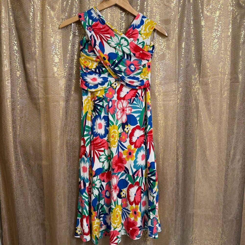 Boden Lilah Multiway Halter Strapless Floral Stretchy Colorful Mini Dress 8